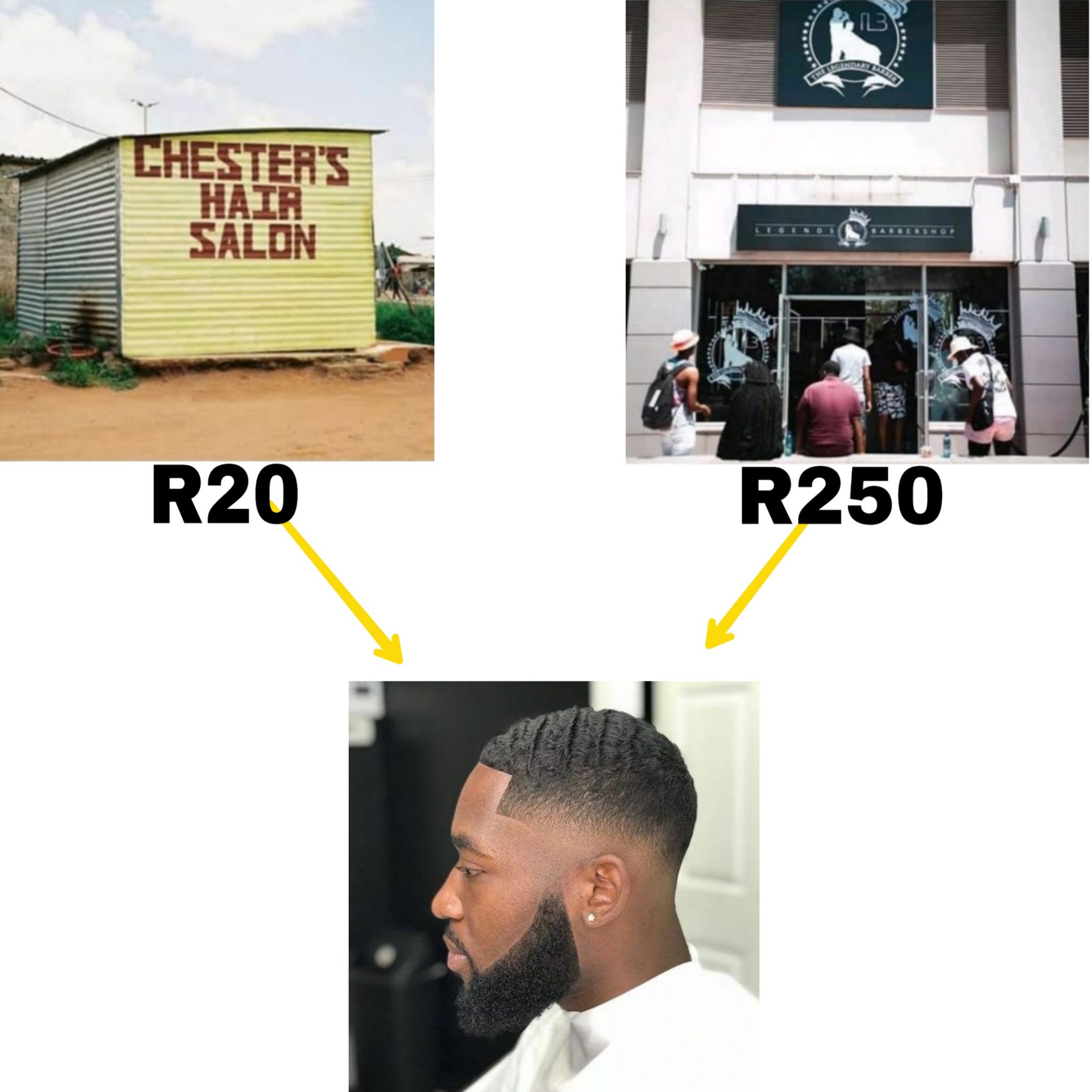 Why A Haircut At Legends Barber Costs R250 While R20 At Chester's Salon