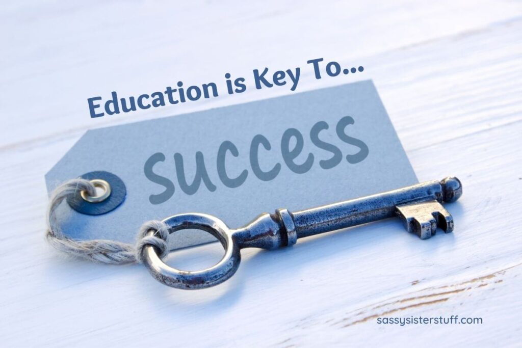 Education is the key to success 